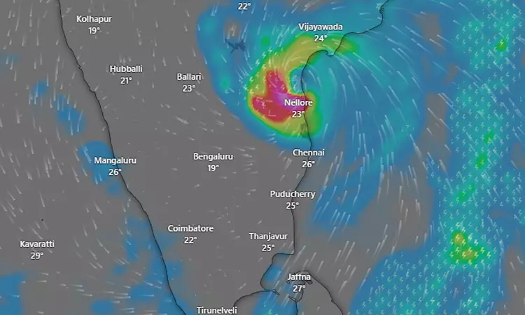 Cyclone Michaung Looms Large Southern Coast of Andhra Pradesh Braces for Impact