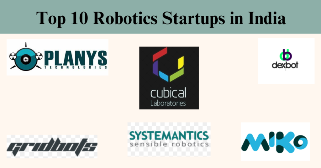 Top 10 Robotics Startups in India