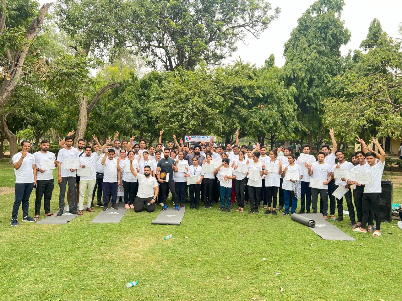 NKS Hospital Strikes a Pose for International Yoga Day with Awareness and Free Medical Checkup Camp