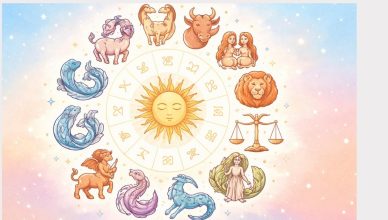 Simple zodiac wheel illustration representing Horoscope Today 06 February 2026 for Aries to Pisces