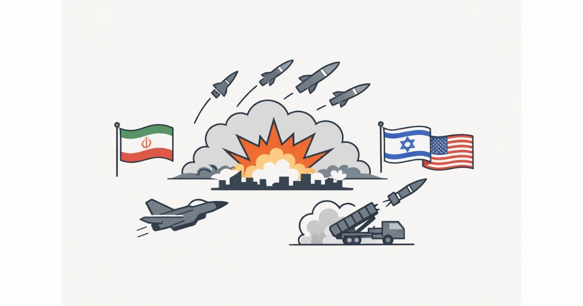 Iran–Israel–US conflict escalation with missile strikes and airstrikes across Middle East