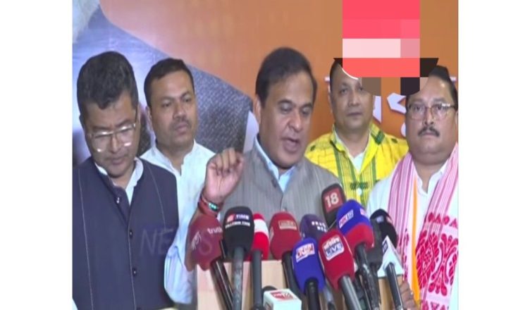 Assam Chief Minister Himanta Biswa Sarma addressing media on BJP’s prospects in 126-seat Assam Assembly elections