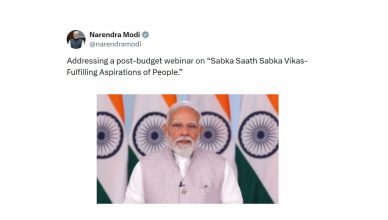 Prime Minister Narendra Modi addressing a post-budget webinar on Sabka Saath Sabka Vikas – Fulfilling Aspirations of People