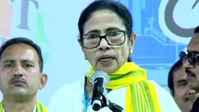 Mamata Banerjee addressing a public rally in Maynaguri during North Bengal election campaign targeting BJP and central government