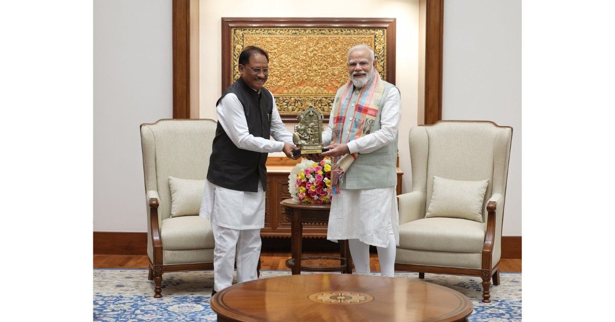 Chhattisgarh CM Vishnu Deo Sai meets PM Narendra Modi to present Bastar 2.0 development plan focusing on infrastructure, startups, and regional growth
