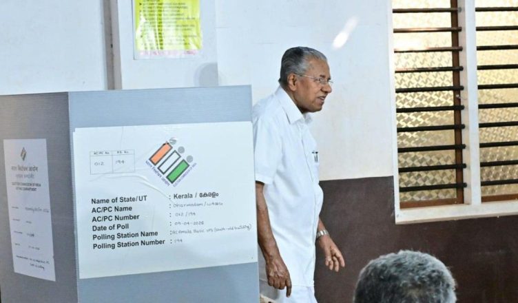 Kerala Chief Minister Pinarayi Vijayan casts vote, calls election crucial for state’s development future