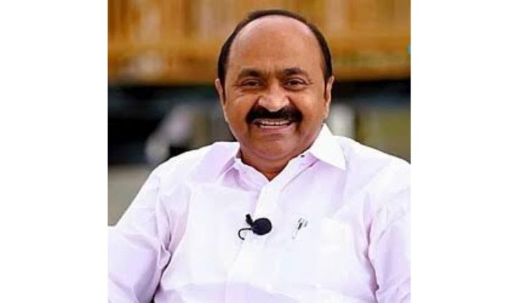 V D Satheesan addressing media on UDF prospects in Kerala Assembly elections, predicting major gains and district sweep