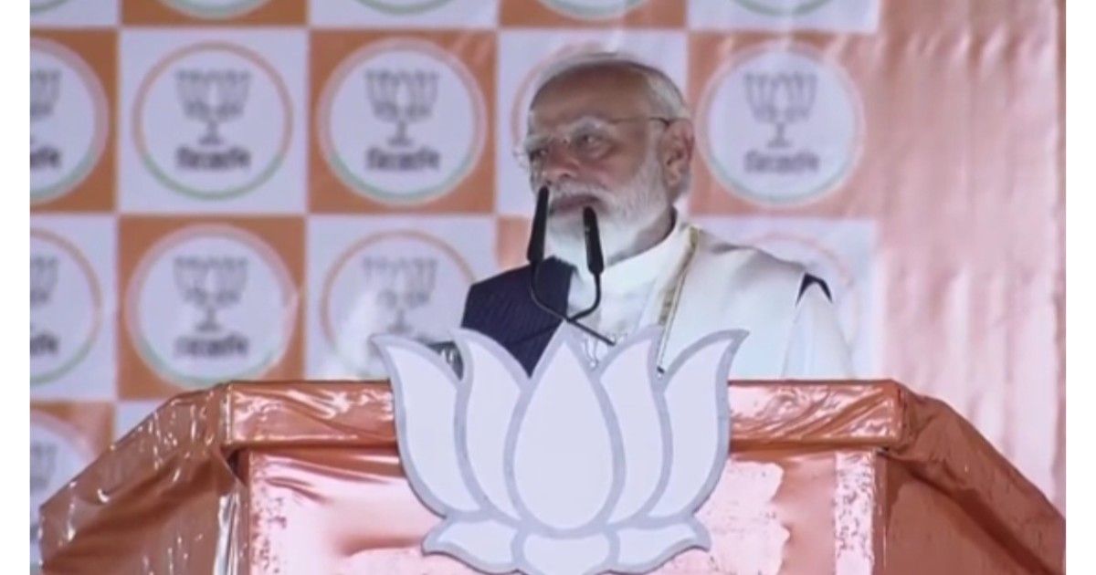 Prime Minister Narendra Modi addressing a public rally in Jadavpur, criticizing TMC government on education, jobs, and campus unrest