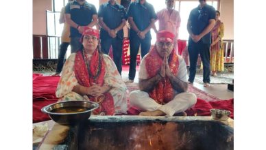 Tarun Chugh offering prayers at Mata Vaishno Devi shrine in Jammu