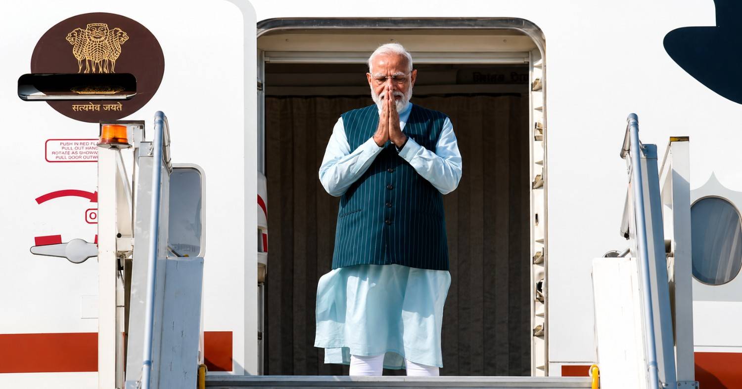 Prime Minister Narendra Modi departs for a five-nation diplomatic tour covering UAE, Netherlands, Sweden, Norway and Italy