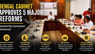 West Bengal Cabinet meeting at Nabanna discussing Annapurna Scheme, Seventh Pay Commission and free bus travel for women