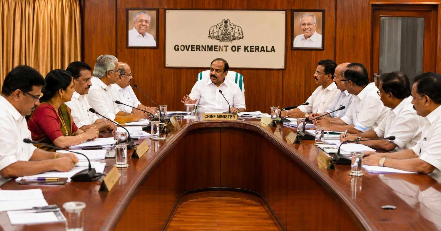 “Kerala Chief Minister V.D. Satheesan announces free KSRTC travel for women and welfare measures during first Cabinet meeting in Thiruvananthapuram”