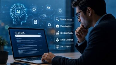 “Artificial intelligence transforming online search and impacting future jobs in the digital economy”