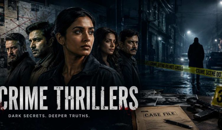 People watching dark crime thriller series on OTT platforms during nighttime binge streaming