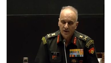 Lieutenant General Rajiv Ghai addresses media during Operation Sindoor anniversary event in Jaipur