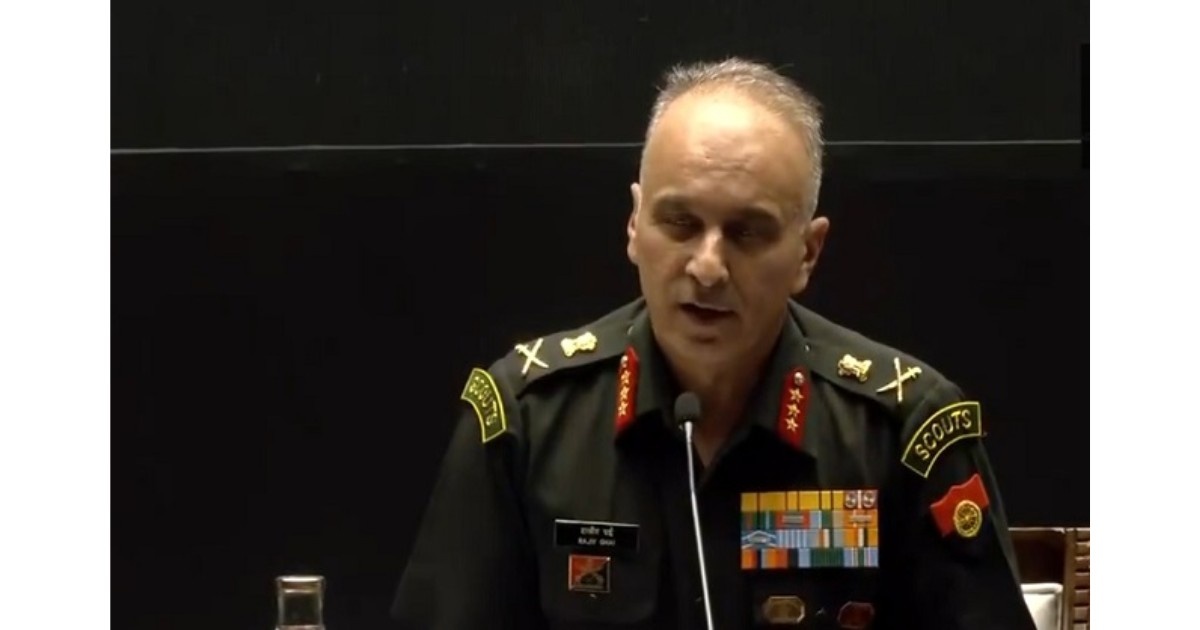 Lieutenant General Rajiv Ghai addresses media during Operation Sindoor anniversary event in Jaipur