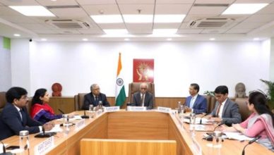 NHRC core group meeting in New Delhi discussing migrant workers’ rights, labour reforms, welfare portability, and corporate accountability in India