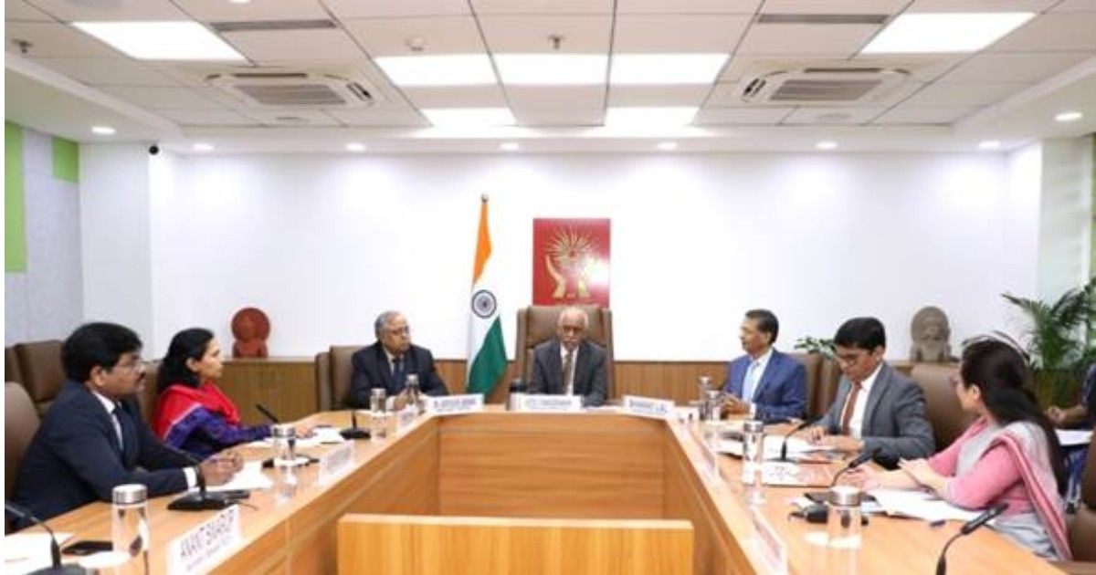 NHRC core group meeting in New Delhi discussing migrant workers’ rights, labour reforms, welfare portability, and corporate accountability in India