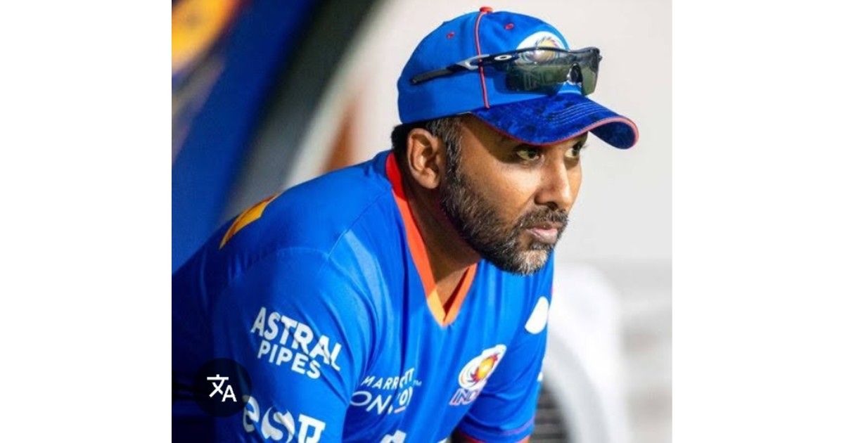 Mahela Jayawardene reacts after Mumbai Indians’ defeat to Royal Challengers Bengaluru in IPL 2026 playoff race elimination.