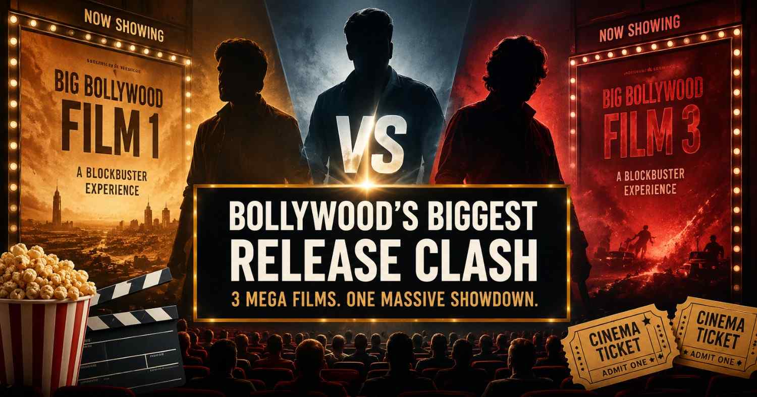 Three major Bollywood films competing during the same release window as cinemas prepare for one of the biggest box office clashes in recent years.