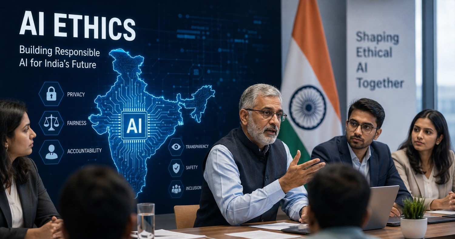 Experts, policymakers and technology leaders discuss artificial intelligence ethics, regulation, data privacy and responsible AI development in India.