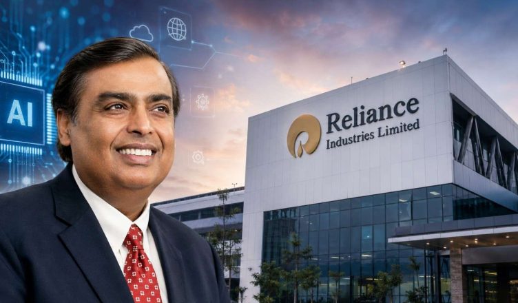 Reliance Industries AI expansion strategy highlighting data centers, artificial intelligence infrastructure, cloud computing, and India's digital technology growth plans.