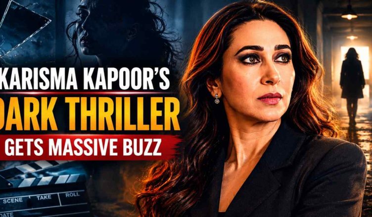 Karisma Kapoor in an intense promotional still from her upcoming dark thriller that is generating strong audience interest across streaming and film circles.