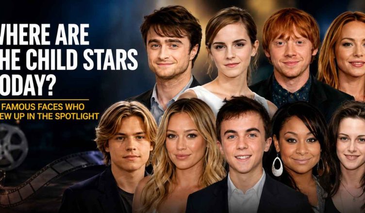 Collage featuring popular child stars from the 2000s alongside their recent appearances, highlighting their journeys from childhood fame to adulthood.