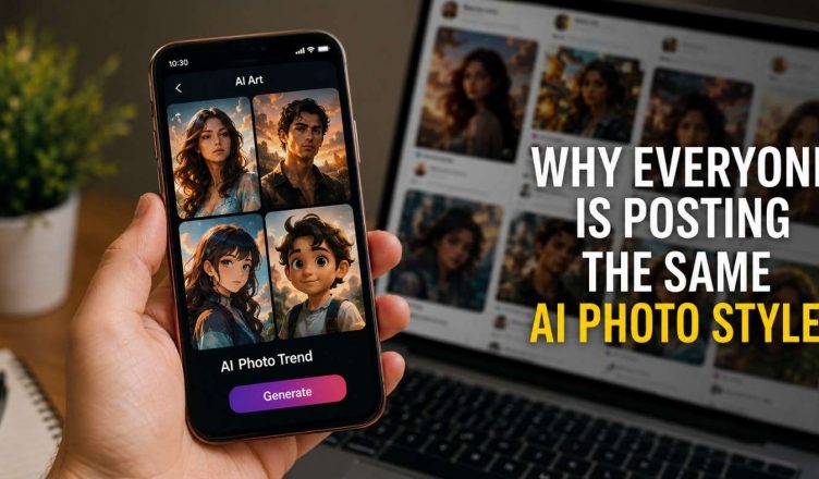 People sharing similar AI-generated portrait styles across social media platforms as concerns about creativity, originality, and digital trends grow.